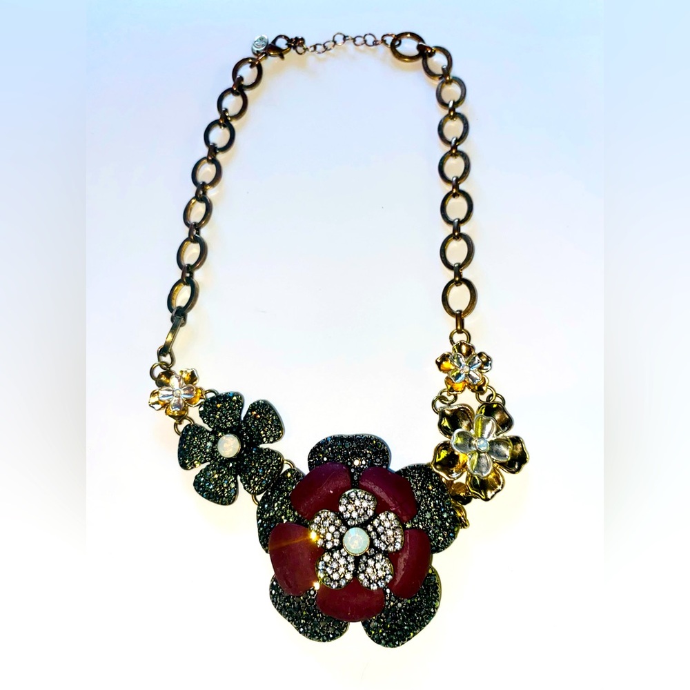 Floral Adjustable Chain Length Necklace